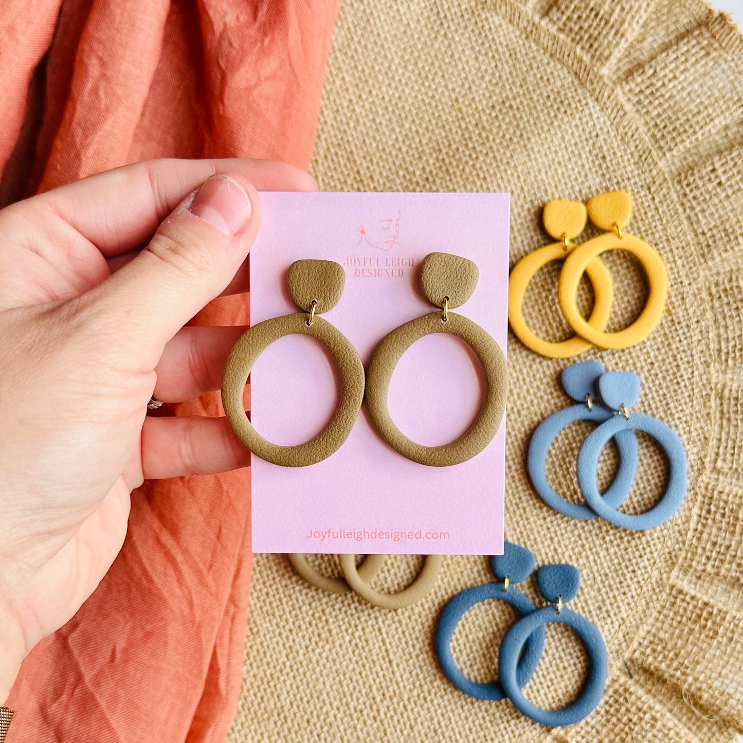 Textured Organic Oval Drops