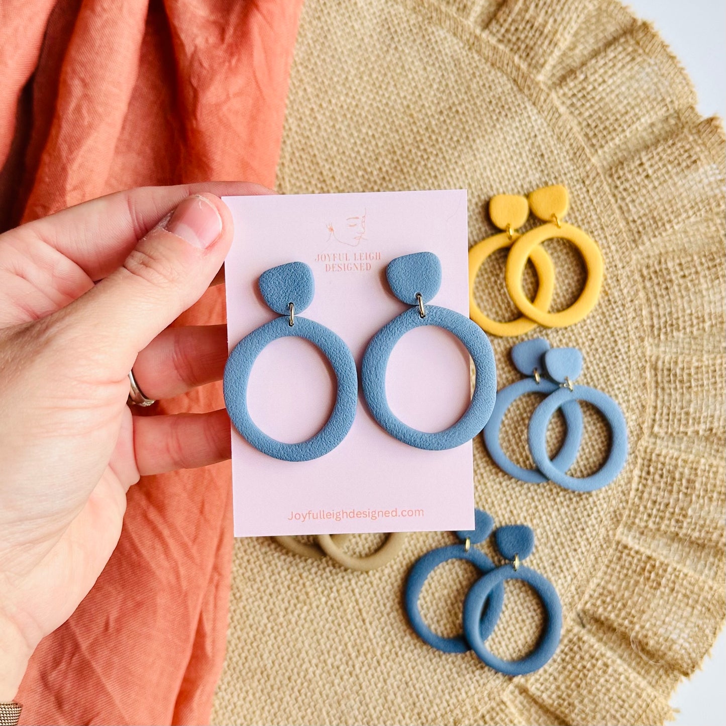 Textured Organic Oval Drops