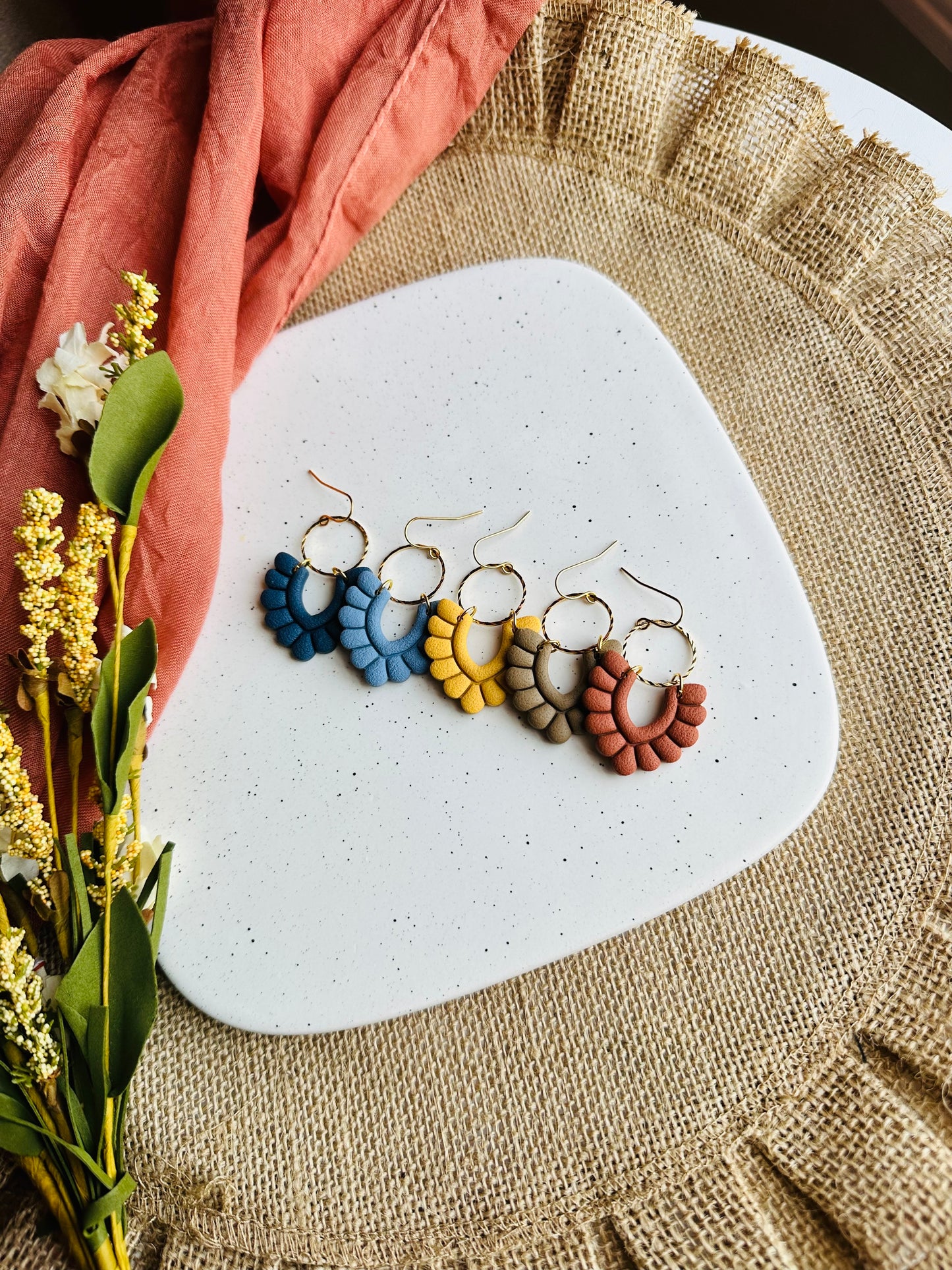 Marie Earrings in Fall Colors