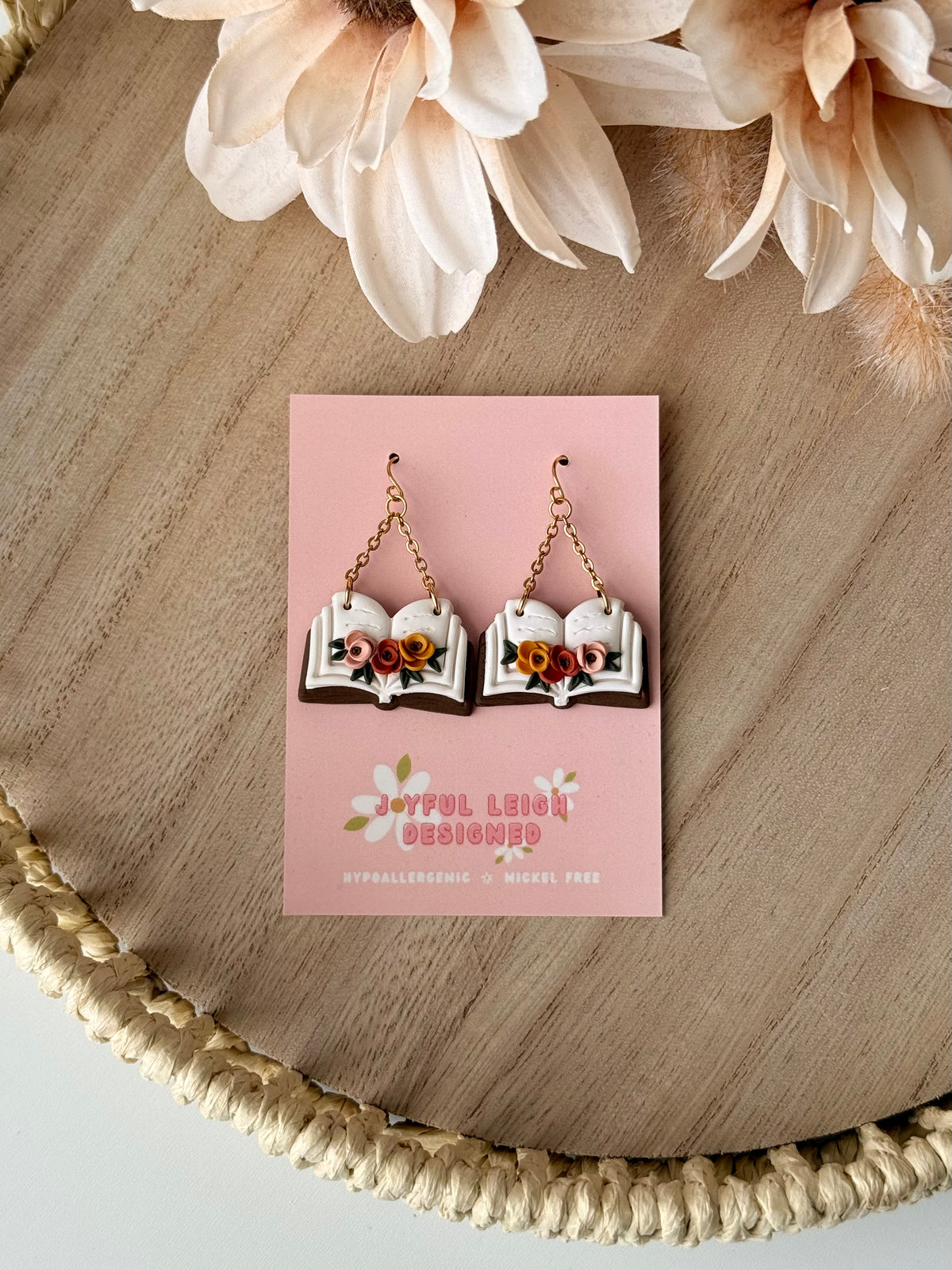 Floral Book Dangles