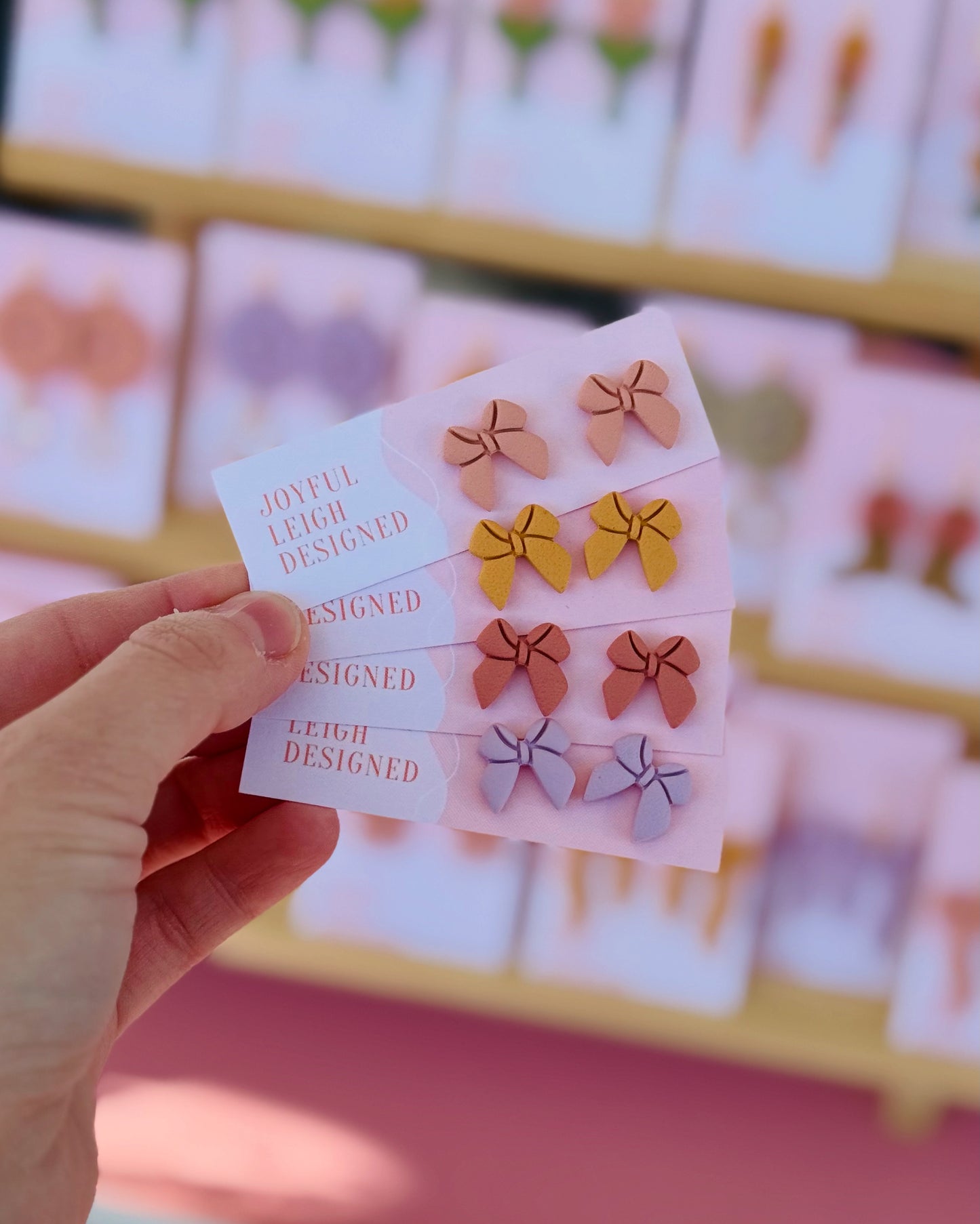 Spring Bow Studs