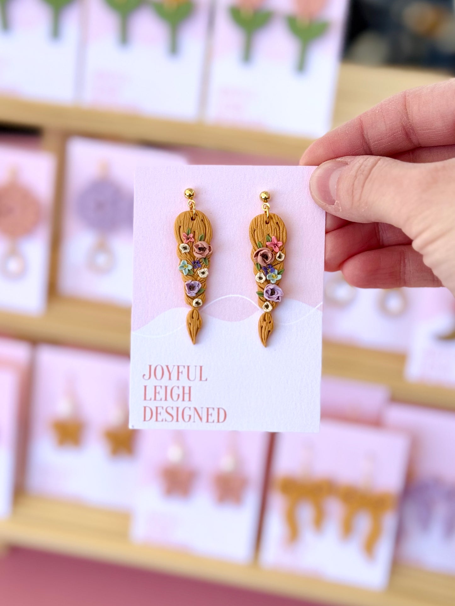 Floral Braid Dangles