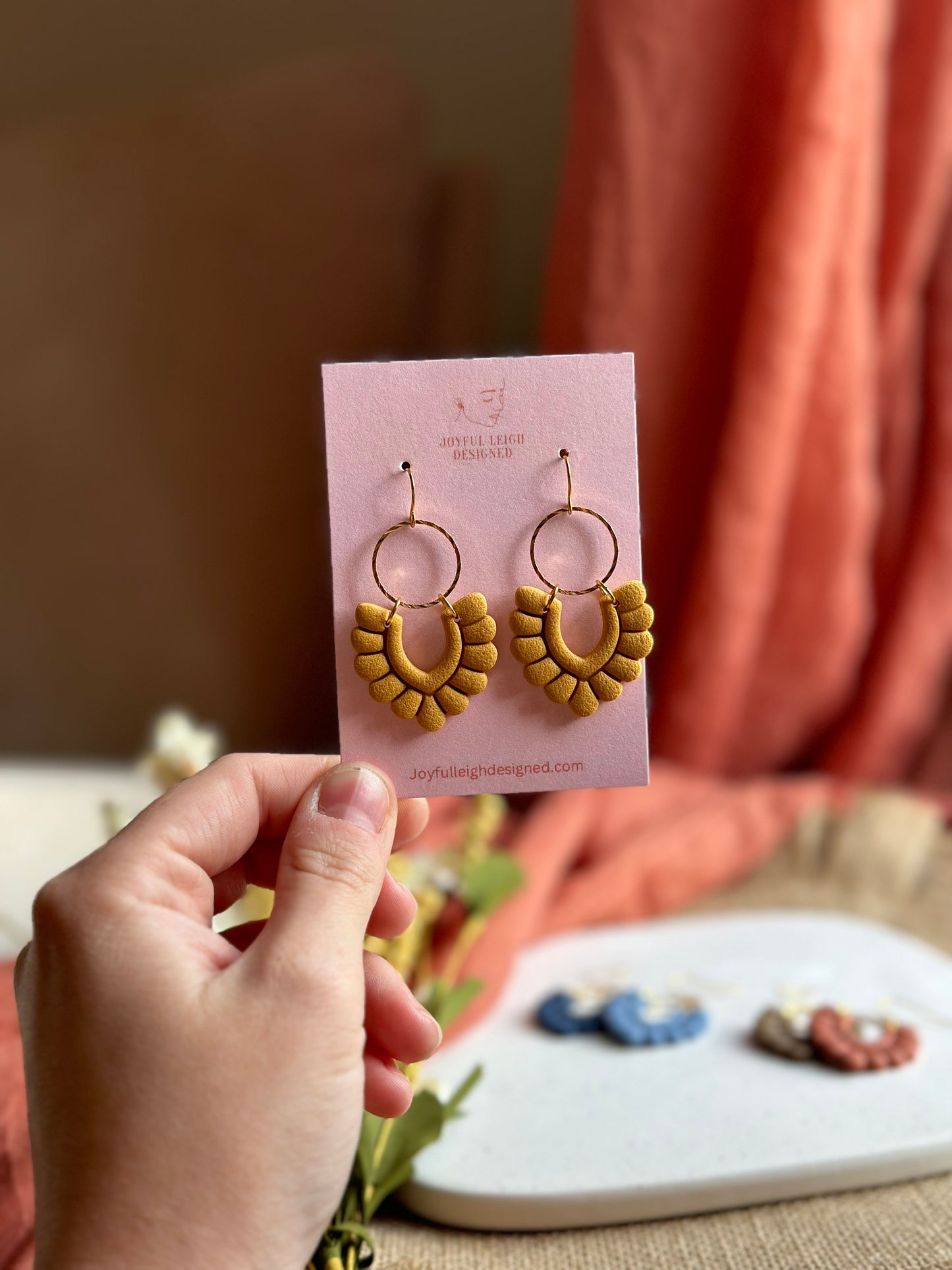 Marie Earrings in Fall Colors