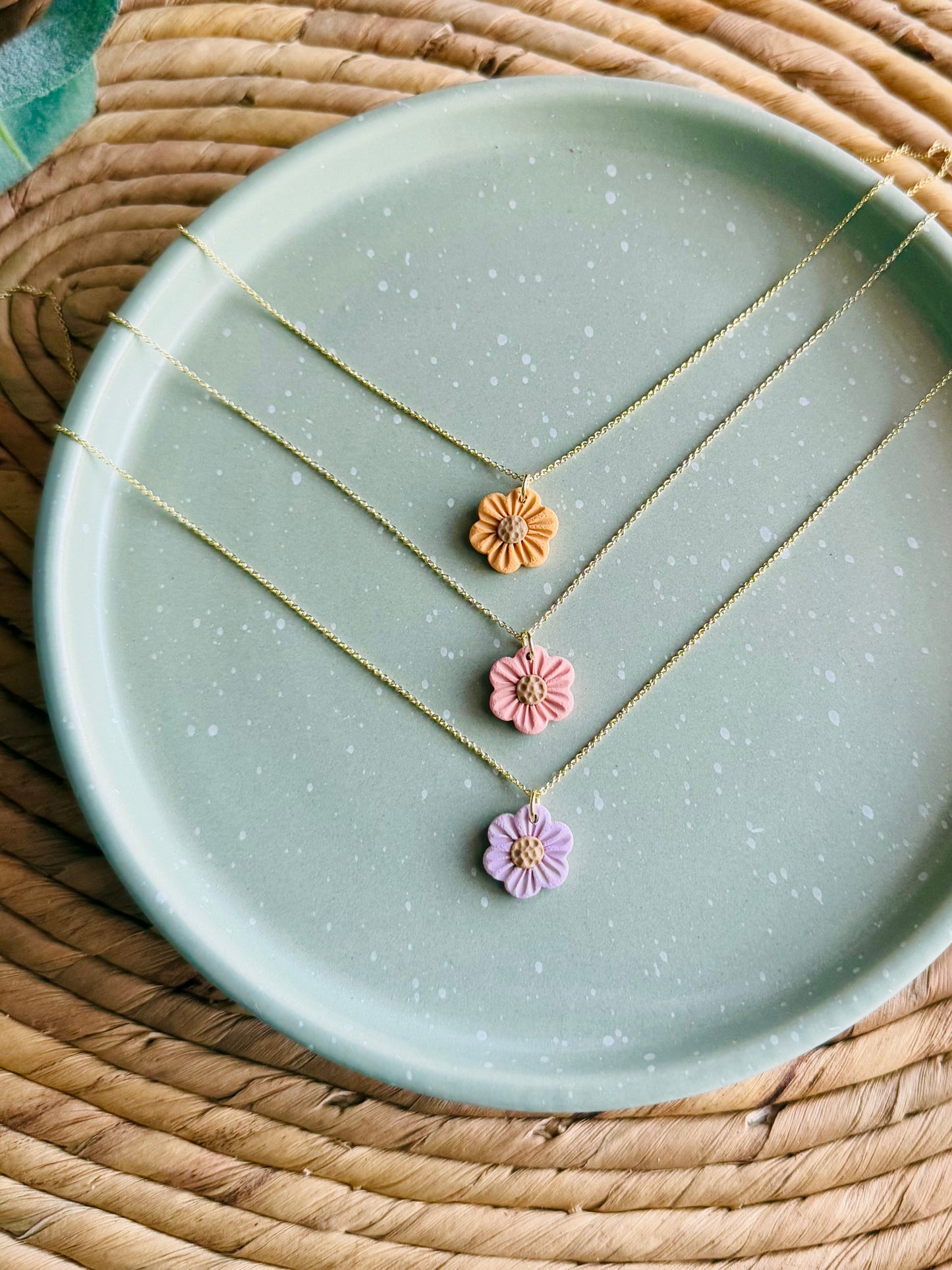 Spring Flower Necklaces