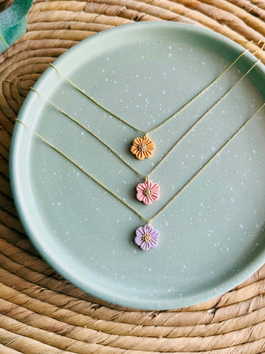 Spring Flower Necklaces