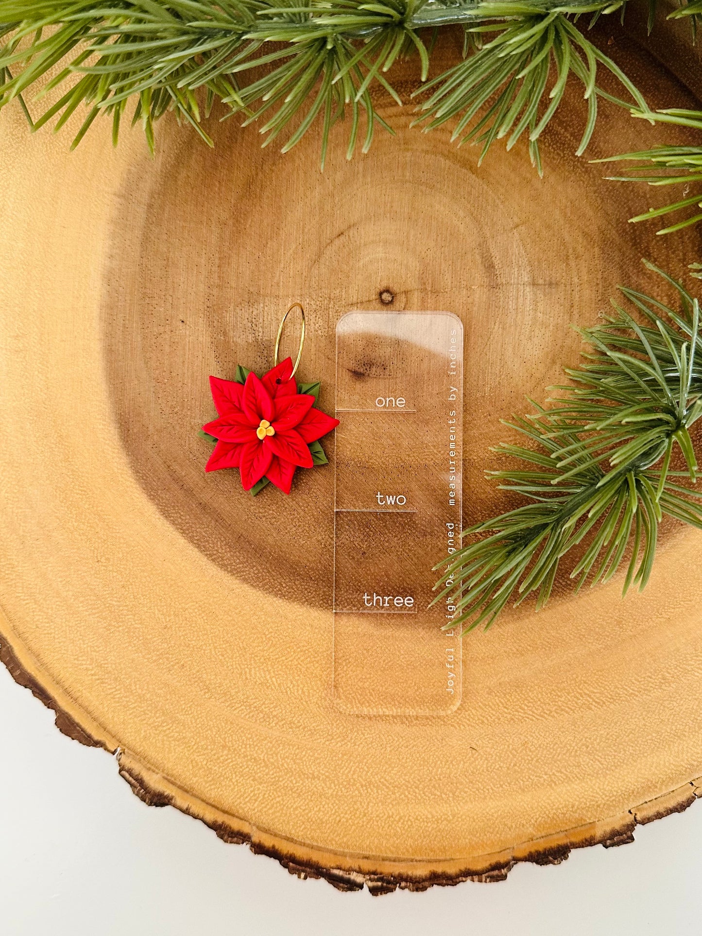 Poinsettia Hoops