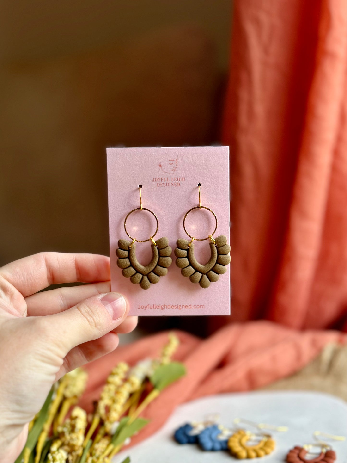 Marie Earrings in Fall Colors