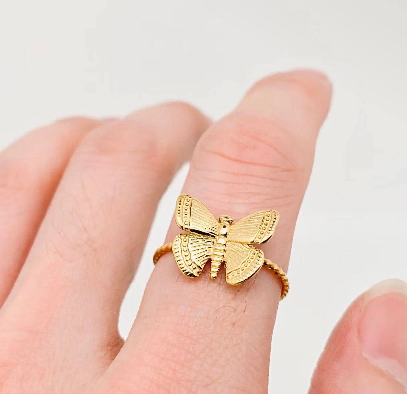 Butterfly Stainless Steel Ring