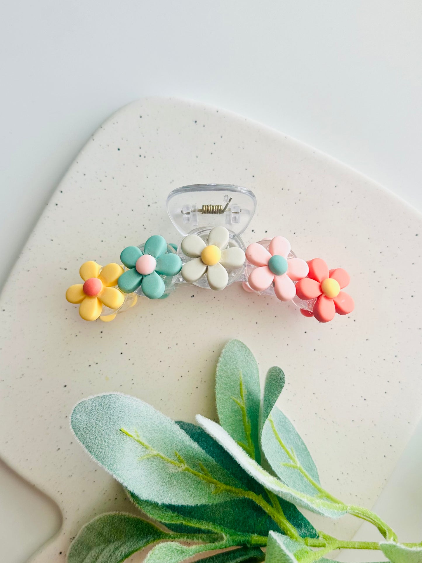 Pastel Blossom Claw Clip