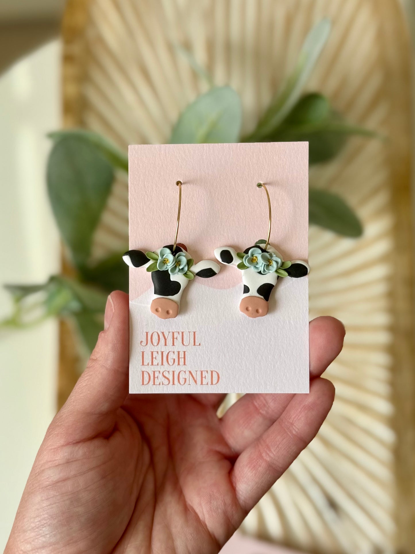 Floral Cow Hoops