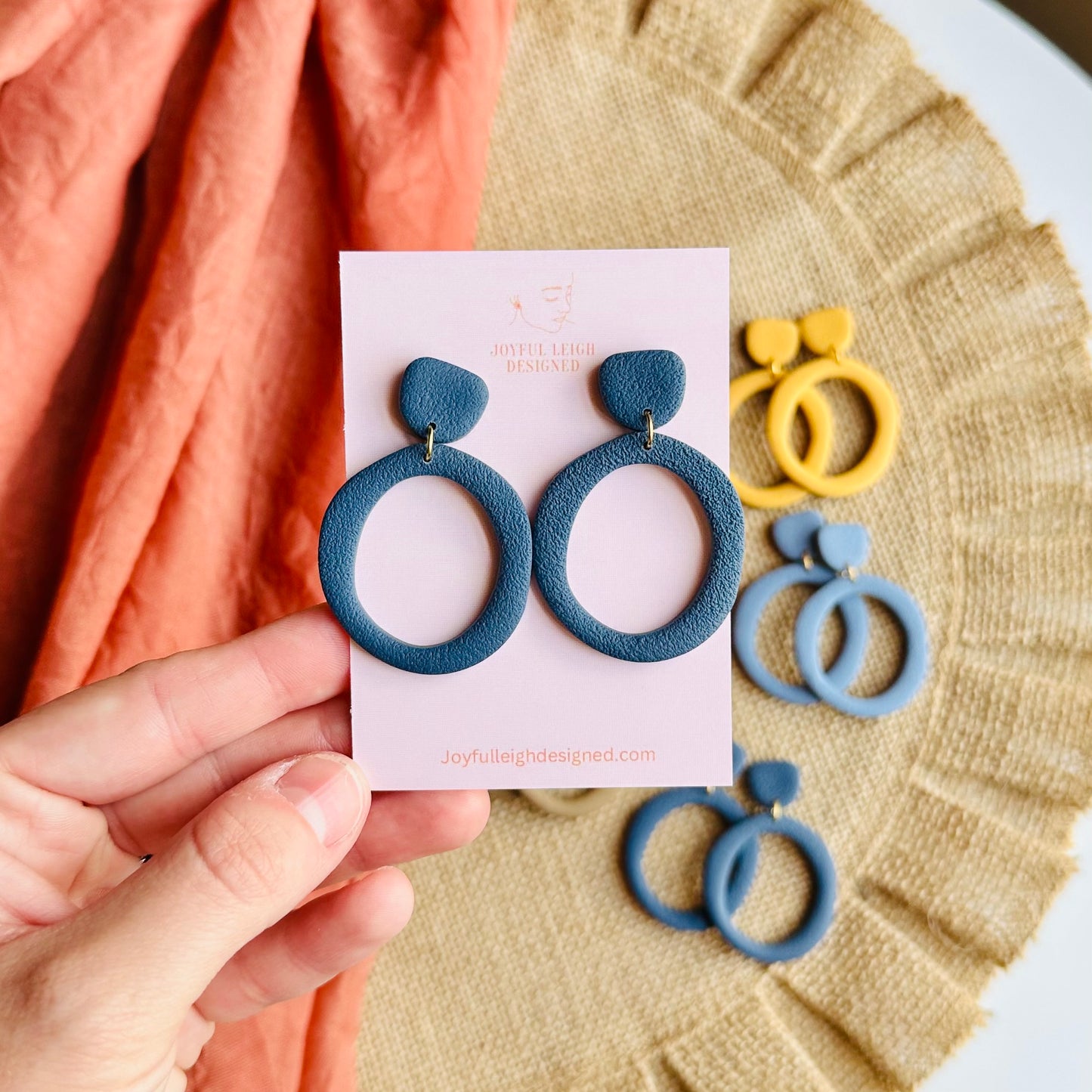 Textured Organic Oval Drops