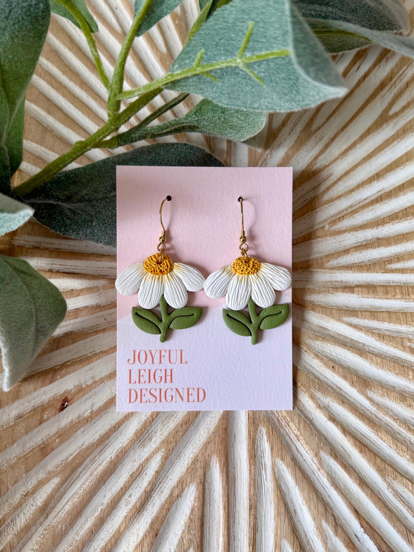 Large Daisy Flower Dangles