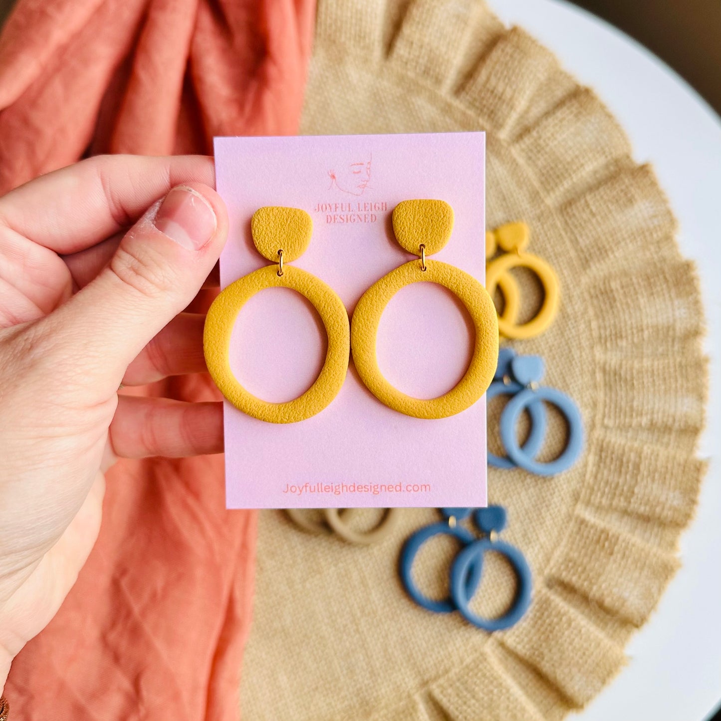 Textured Organic Oval Drops