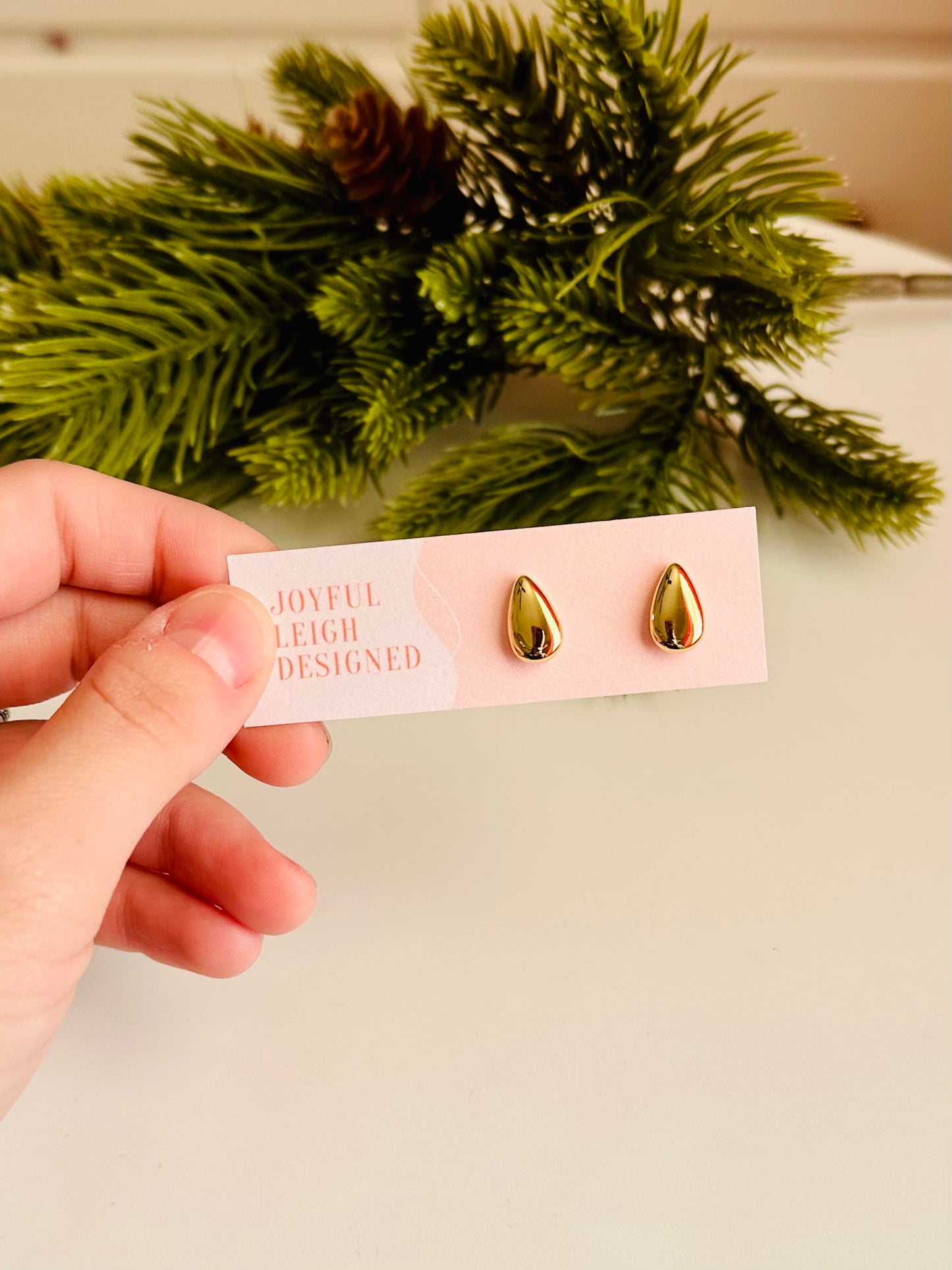 Teardrop Gold Filled Studs