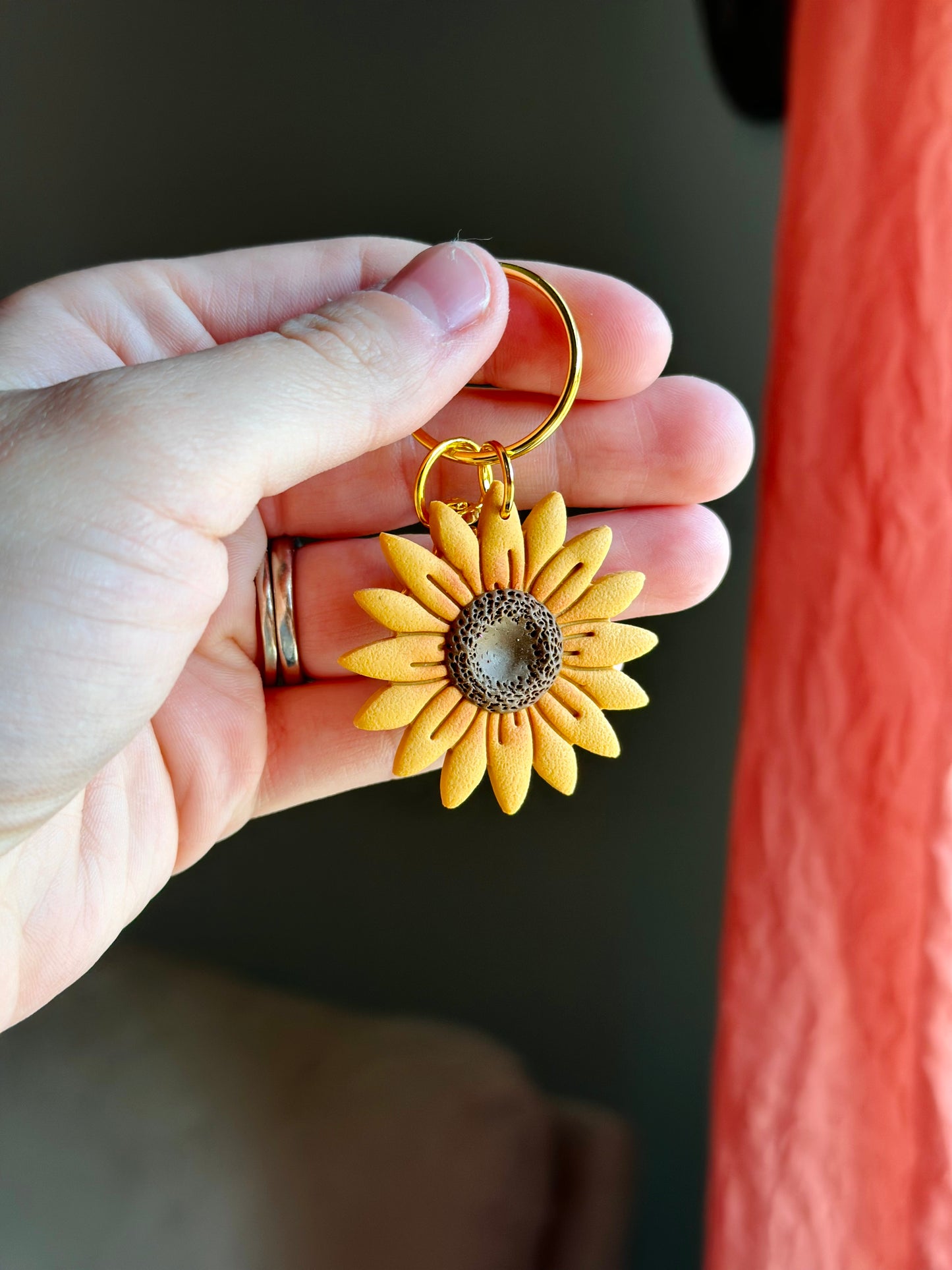 Sunflower Keychain