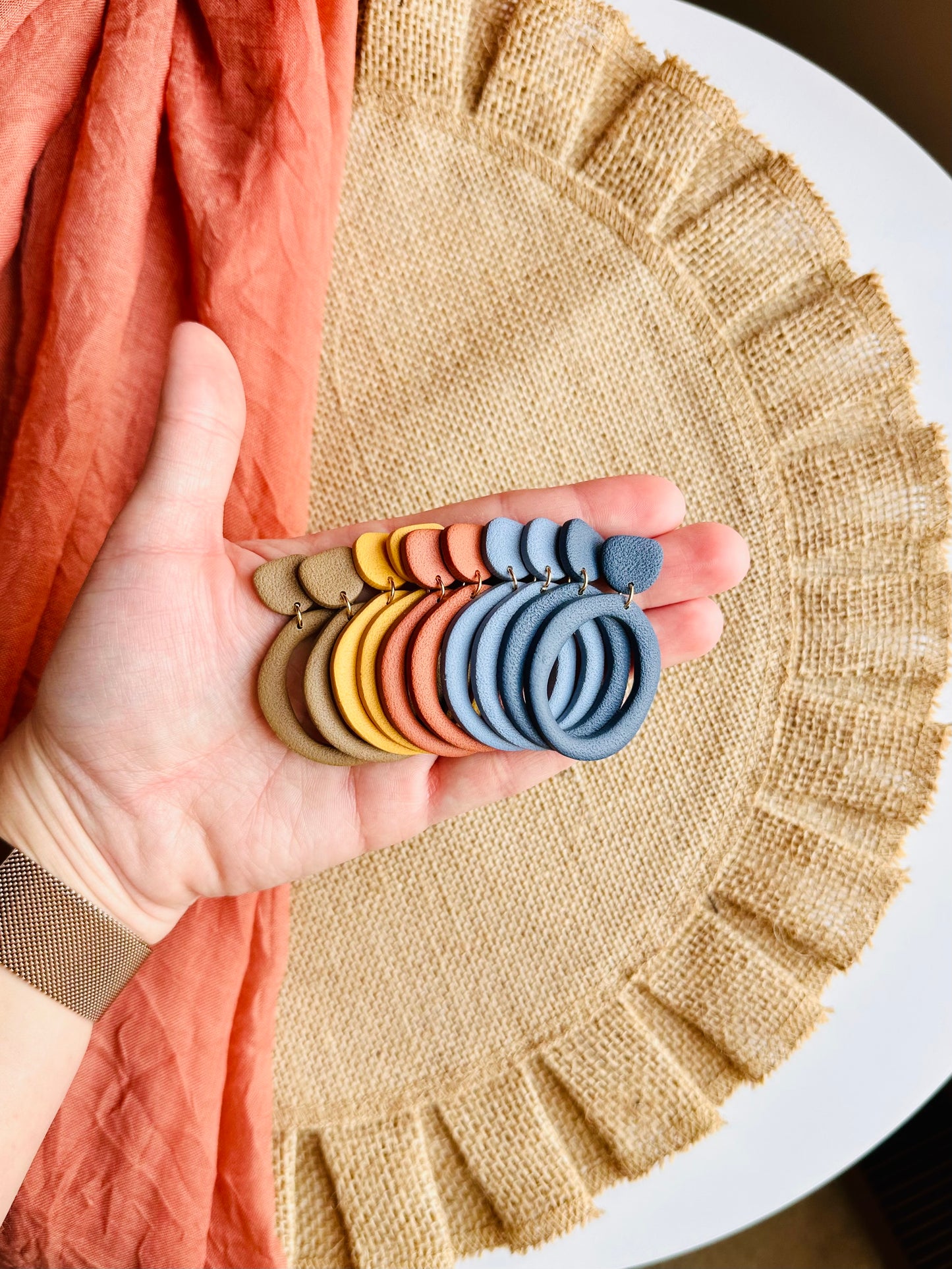 Textured Organic Oval Drops