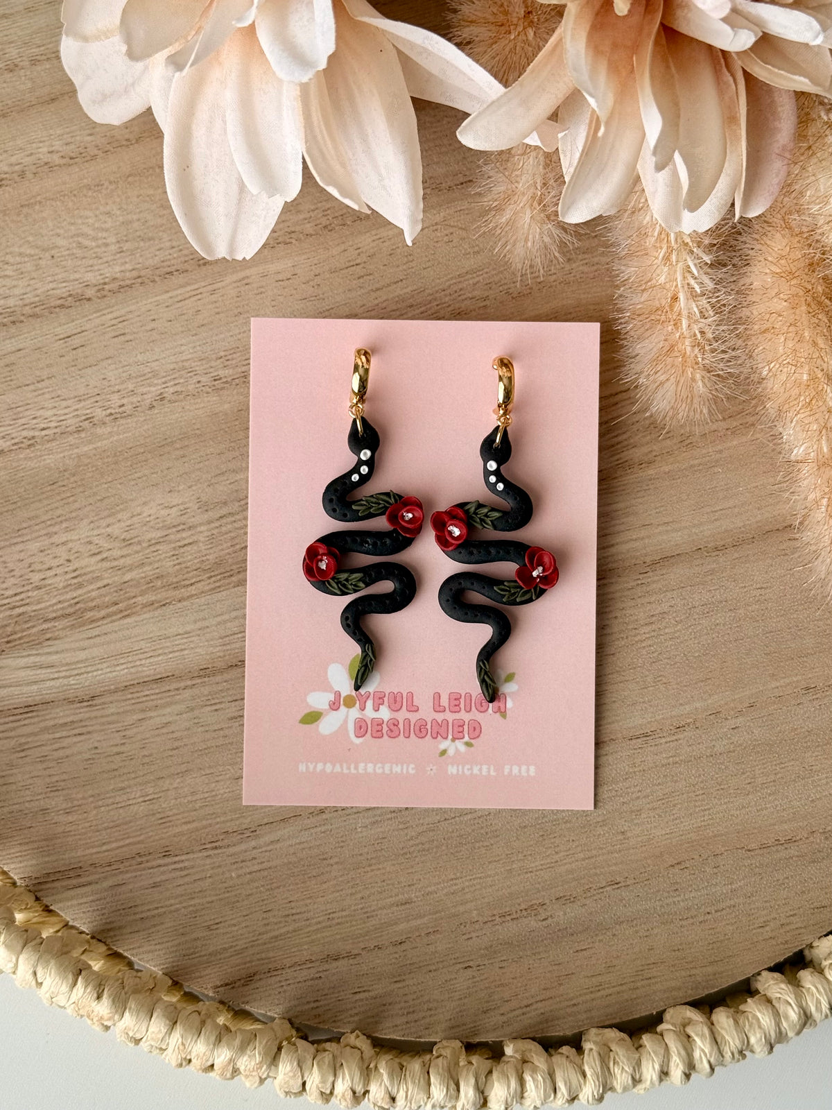 Floral Black Snakes