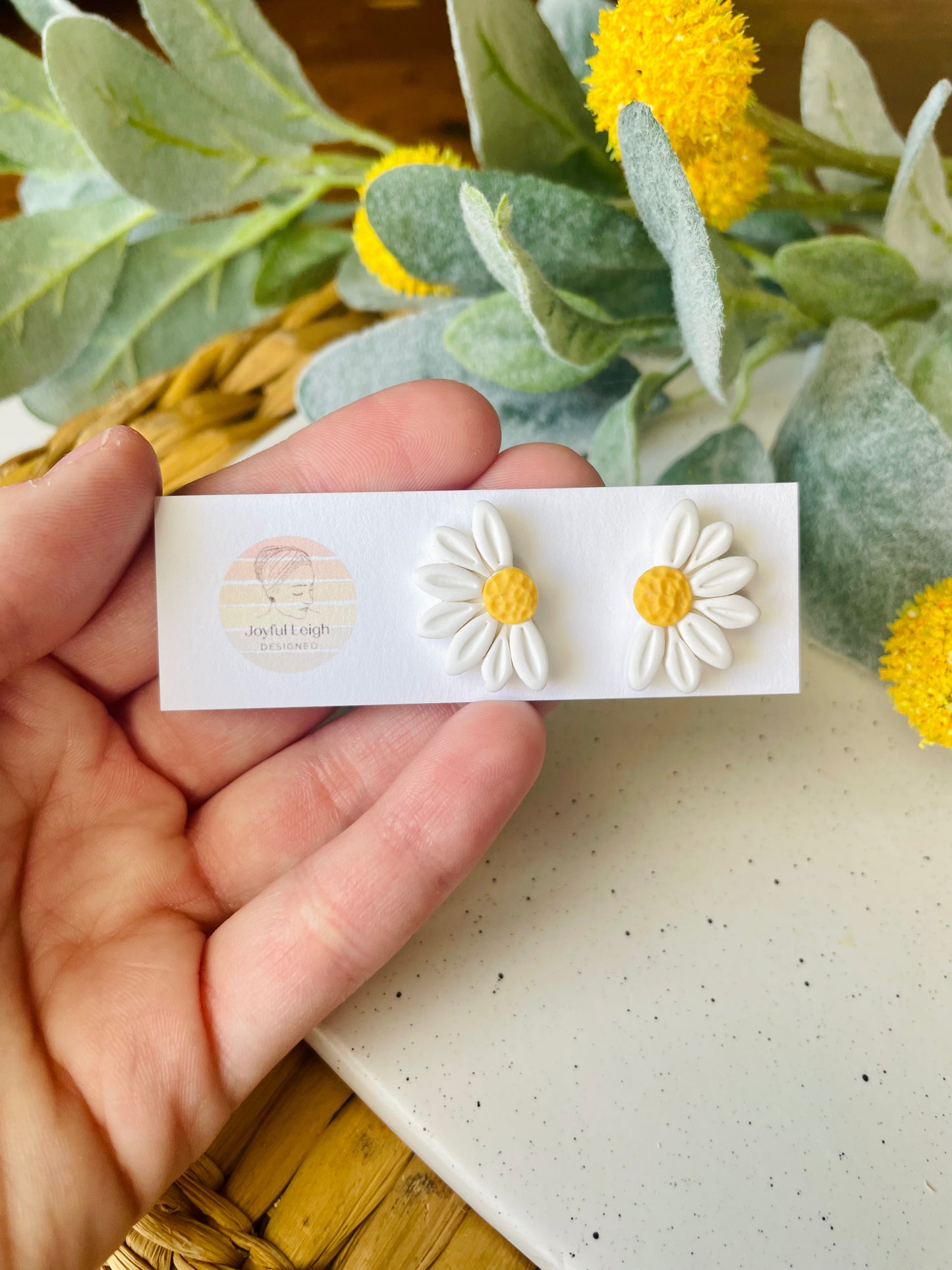 Half Daisy Studs
