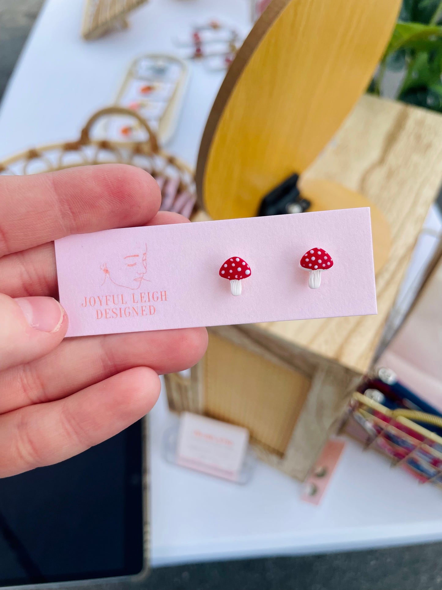 Tiny Mushroom Studs