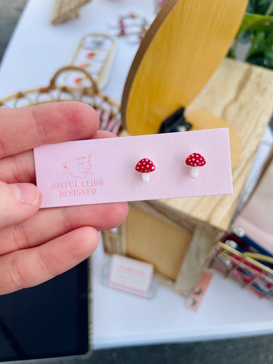 Tiny Mushroom Studs