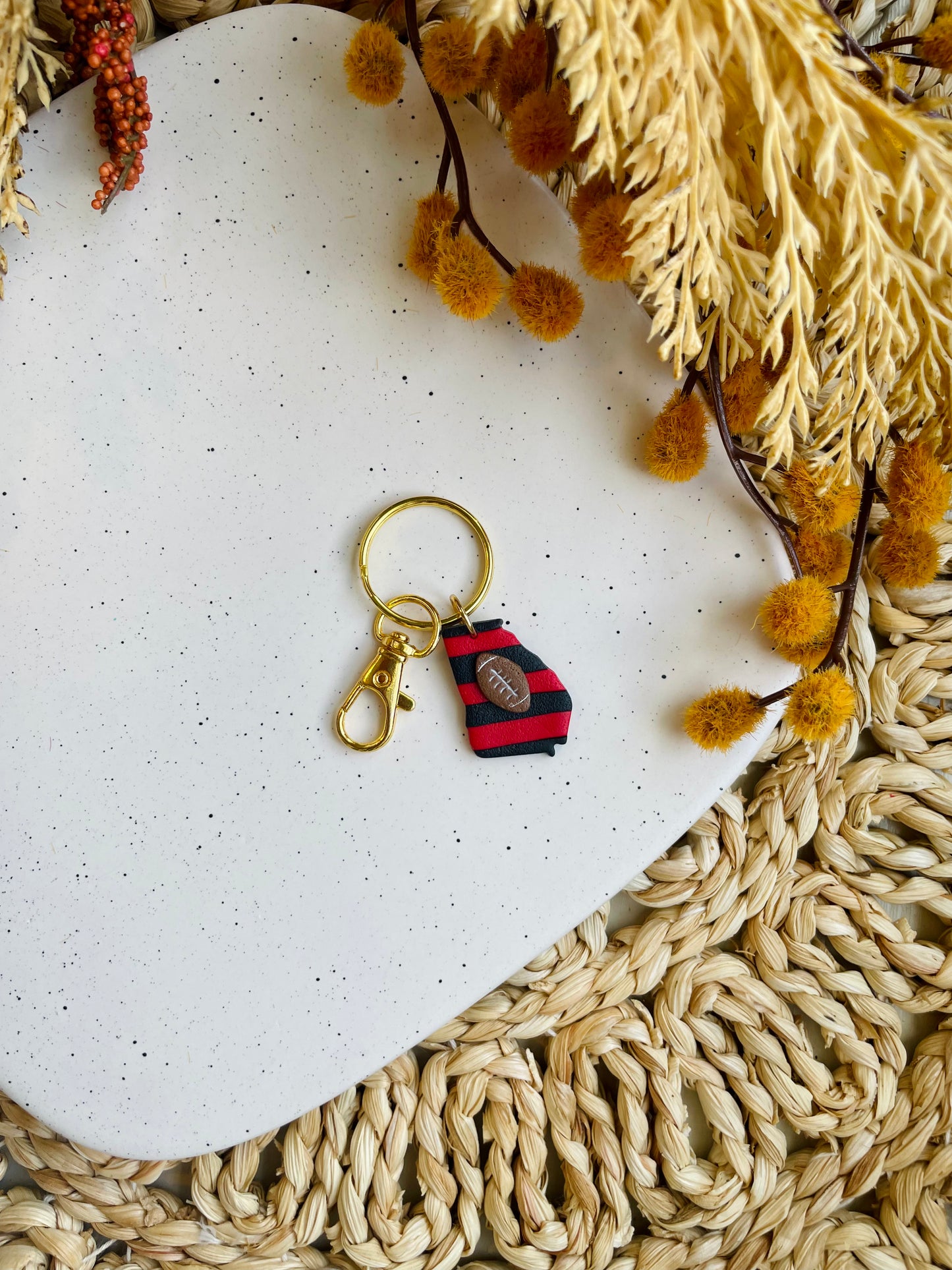 Georgia Football Keychain