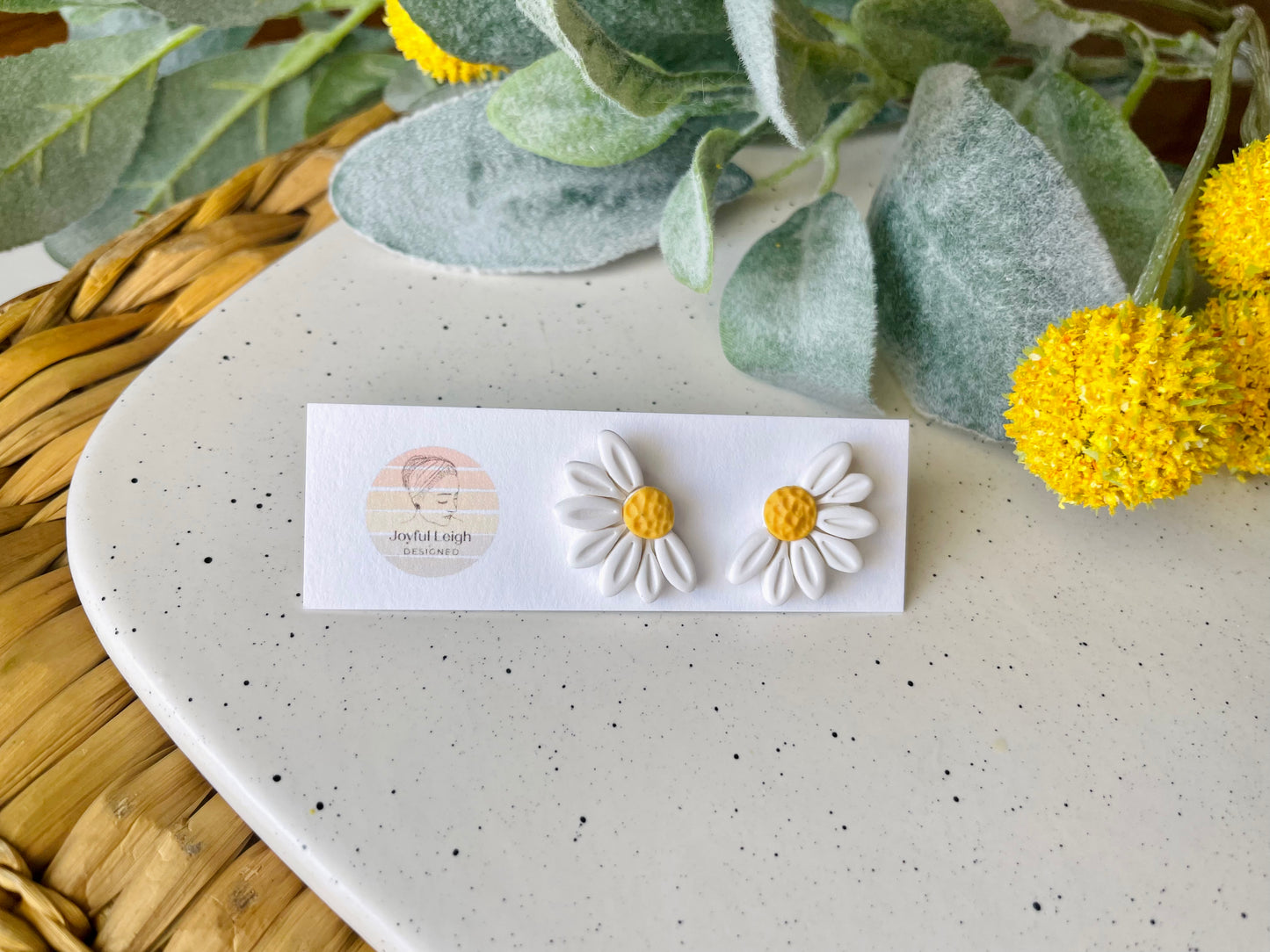 Half Daisy Studs