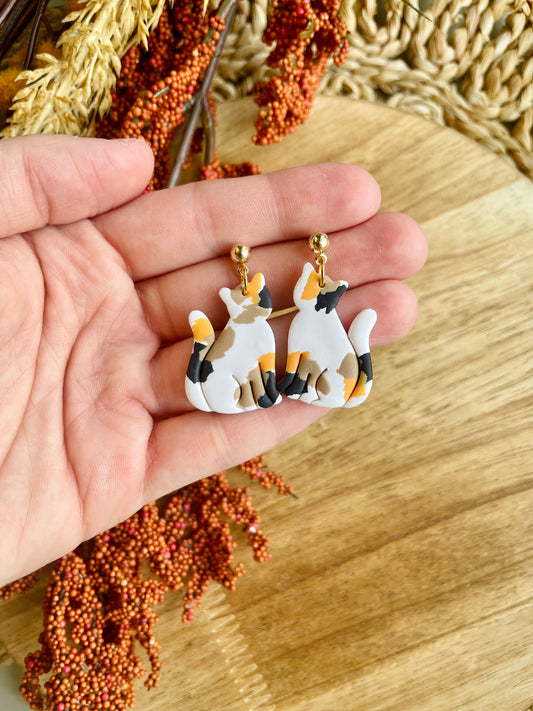 Calico Cat Dangles