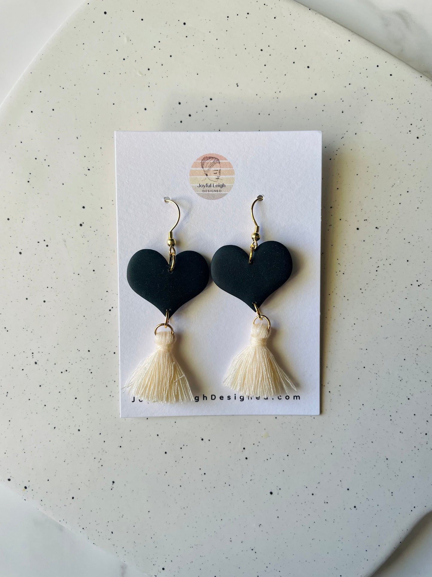 Heart Tassel Dangles