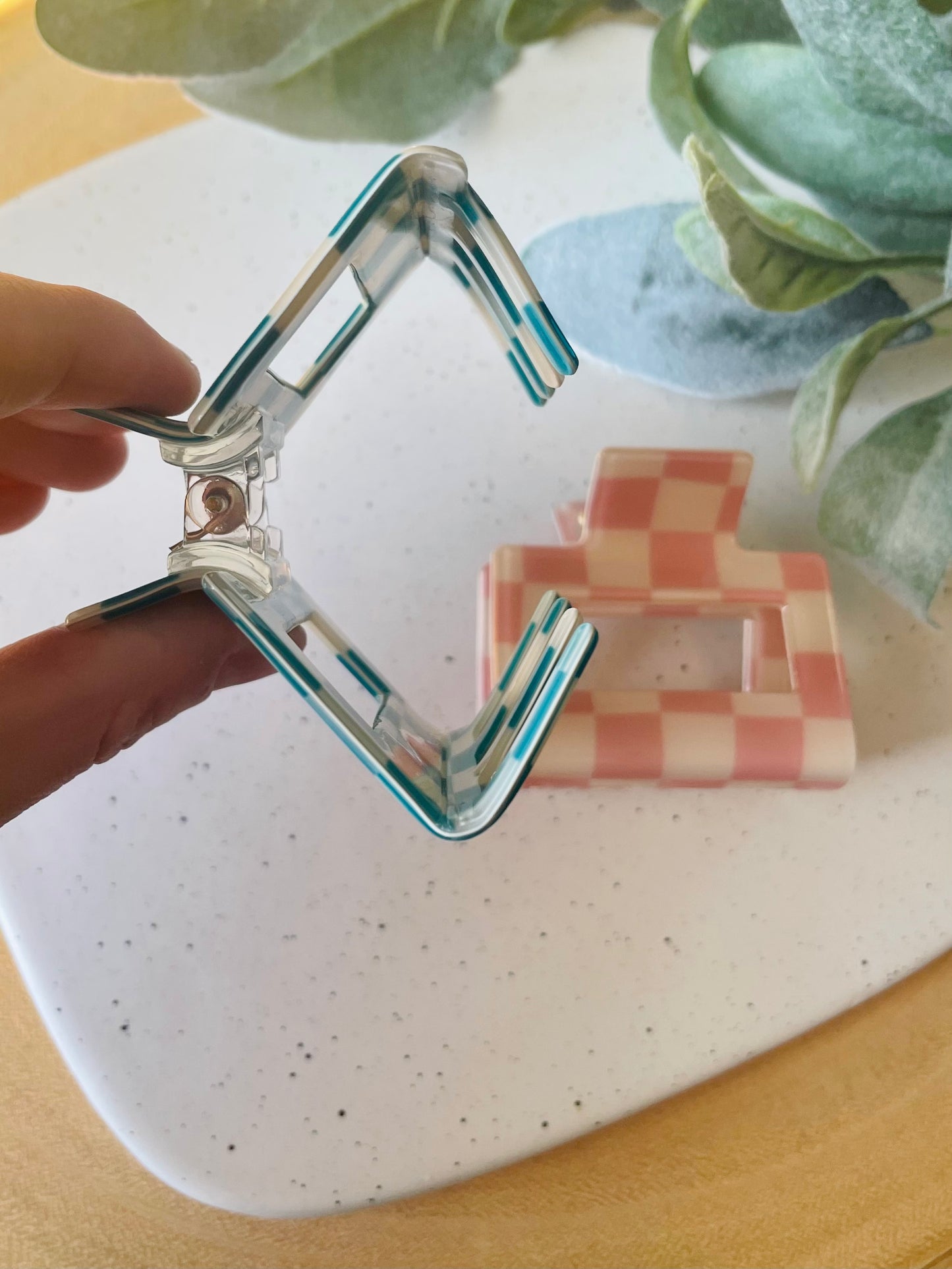 Checkered 2” Claw Clips