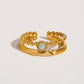 Green Double Band Ring