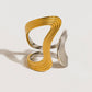 Mixed Metal Abstract Ring
