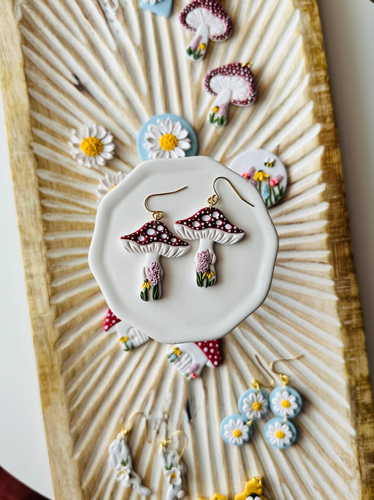 Skinny Floral Mushrooms