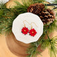 Red Poinsettias (Necklace or Earrings)