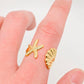 Starfish and Shell Ring