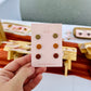 Happy Face Studs Fall Colors