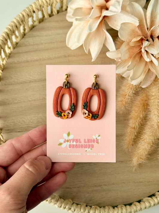 Cutout Floral Pumpkins