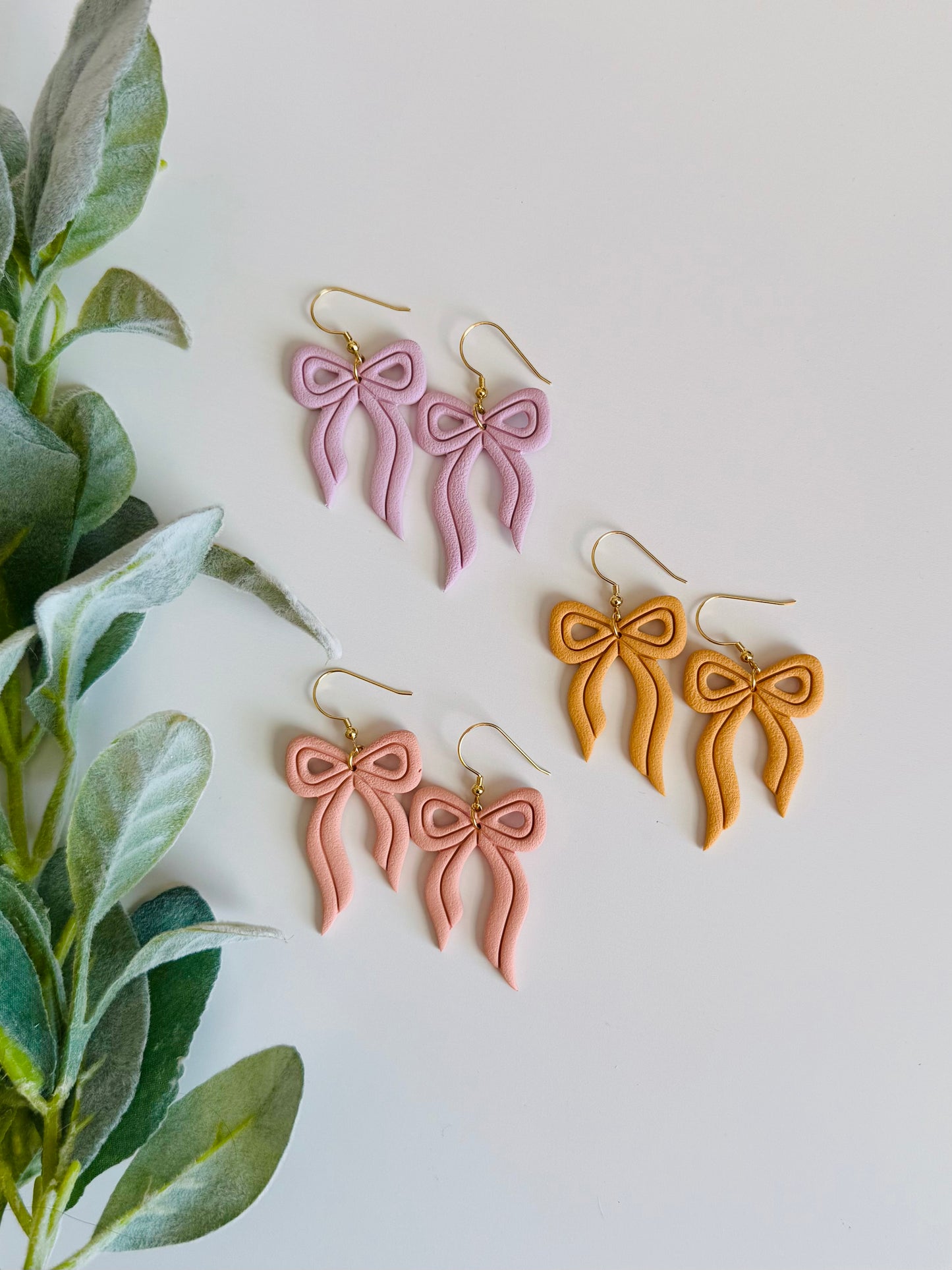 Large Bow Dangles
