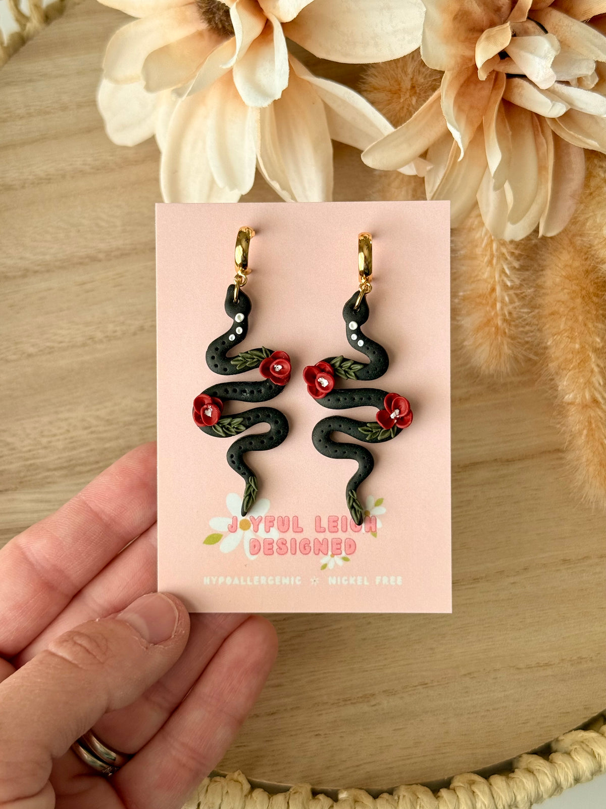 Floral Black Snakes
