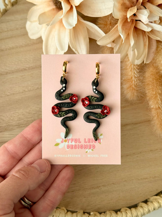 Floral Black Snakes