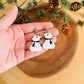 Polar Bear Dangles - Black Scarf