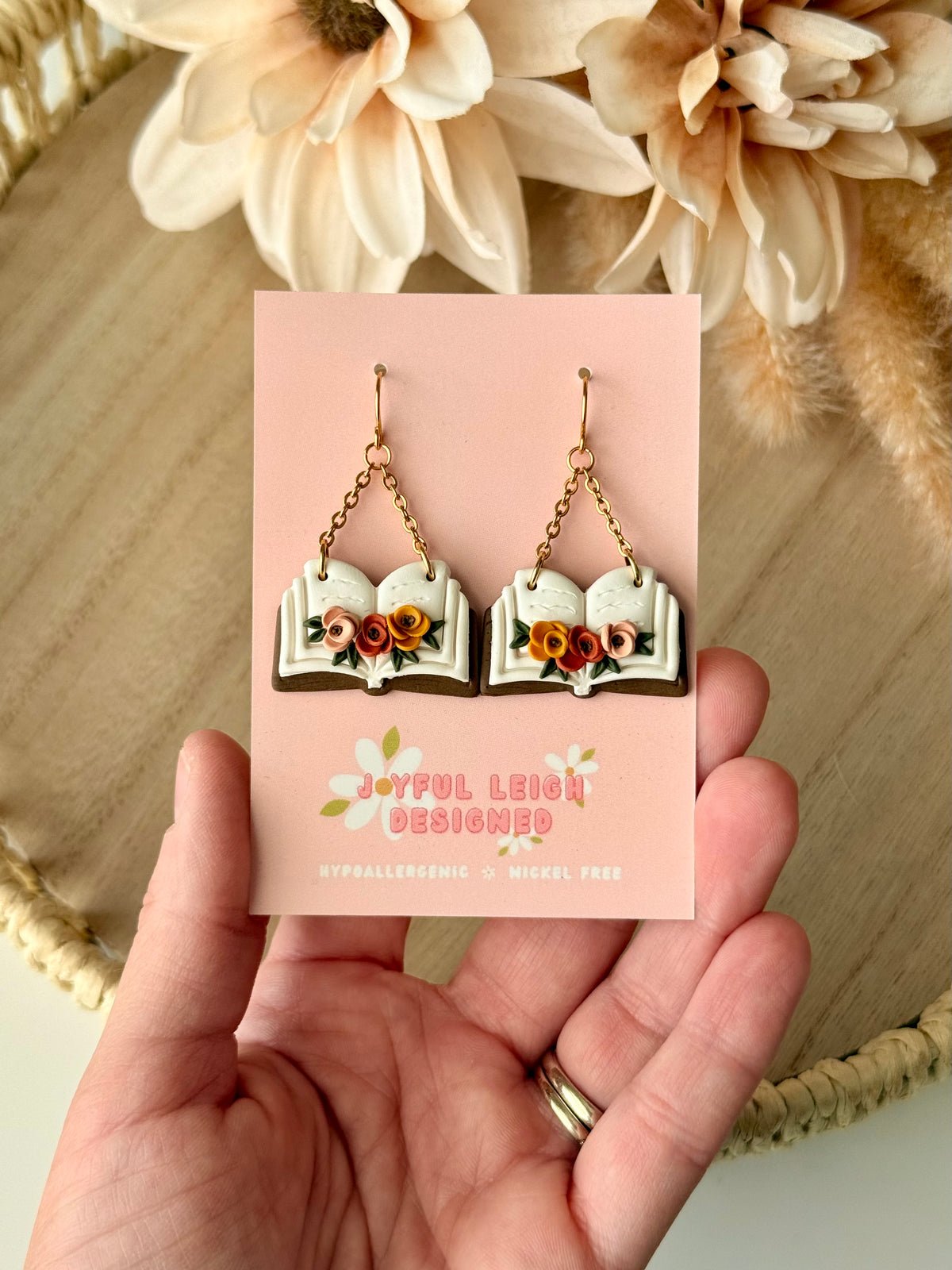 Floral Book Dangles