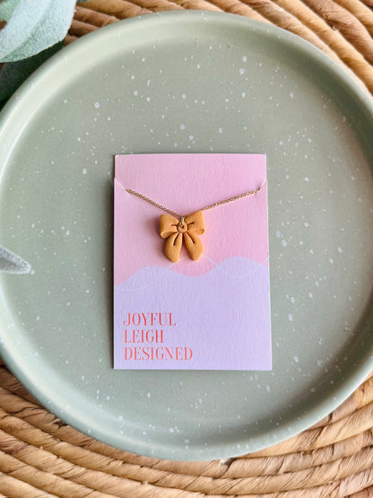 Spring Bow Necklaces