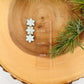 Blue and White Tiered Snowflakes