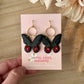 Floral Black Butterflies