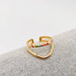 Double Band Colorful Ring