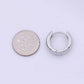 White Gold Filled 16mm Hoops