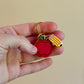 Apple and Pencil Keychain
