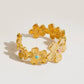 Colorful Flower Stack Ring