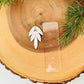 White Snowflake Texture Dangles