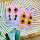 Sunflower Earrings (choose style)